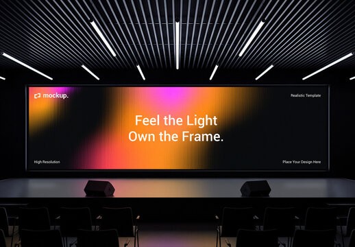 Digital Screen Advertising Mockup
