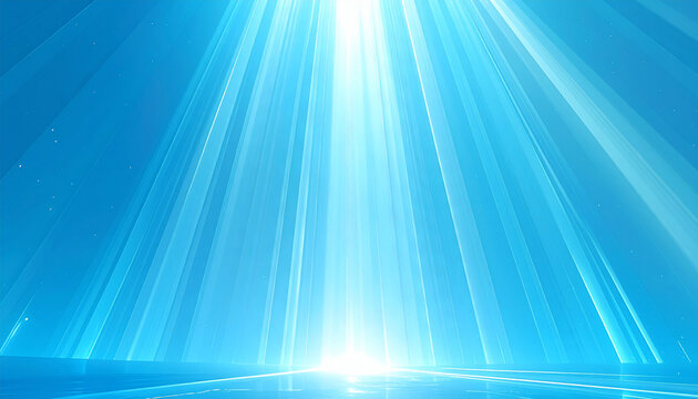 abstract blue background with rays
