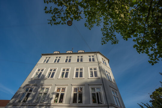 Stunning Architectural Facades Under a Clear Blue Sky