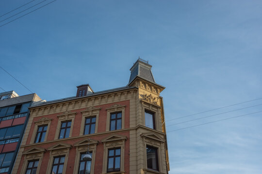 Stunning Architectural Facades Under a Clear Blue Sky