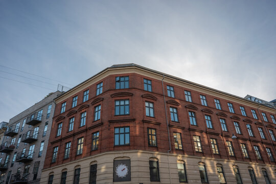 Stunning Architectural Facades Under a Clear Blue Sky
