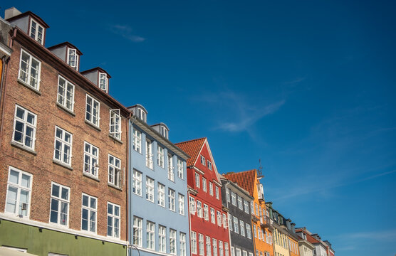Stunning Architectural Facades Under a Clear Blue Sky