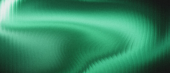 Grainy jade green, ideal for modern design., ethereal digital background, subtle ripple texture, luminous central glow, smooth dark gradient © Pro Stock
