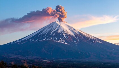 Fototapeta premium 噴火する火山のイメージ画像 溶岩 マグマ