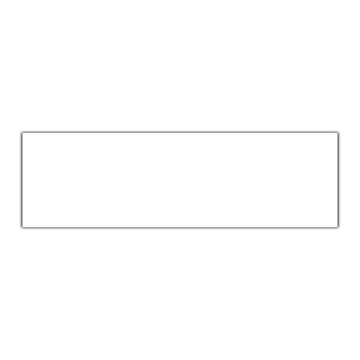 White horizontal rectangle banner frame with subtle shadow on transparent background offering copy space