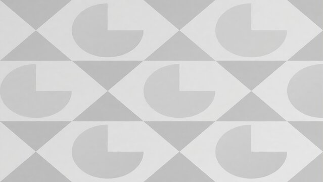 Abstract Geometric Pattern Background. Monochrome Optical Illusion Design. Seamless Modern Texture.