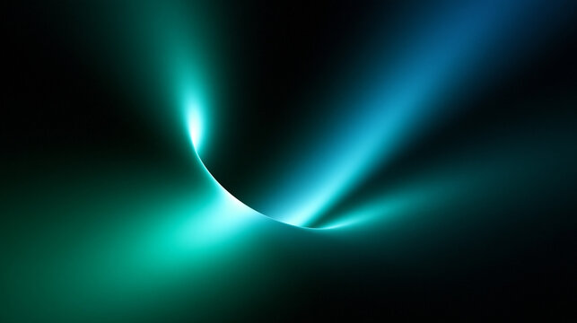Abstract Futuristic Blue and Teal Light Tunnel Background