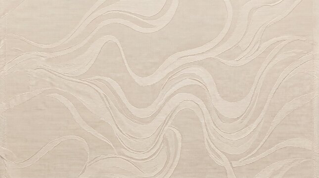 Neutral Beige Wavy Fabric Texture Background
