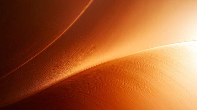 Abstract Warm Orange Glowing Curved Wave Background