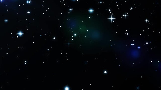 4K Sparkling particles of twinkling stardust fall downwards, magic glitter animation, fairy doodle stars, and a shimmering starlight on a black screen background