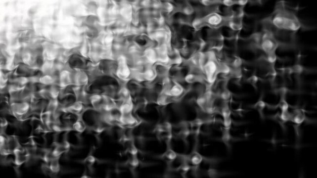 Water droplets slowly scatter from the upper left, cascading diagonally through a dark atmospheric background.
