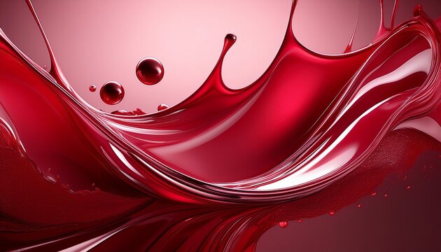 crimson liquid s graceful descent a study in fluid dynamics and surface tension