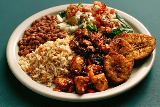 Vibrant Costa Rican Casado: A Colorful Delight