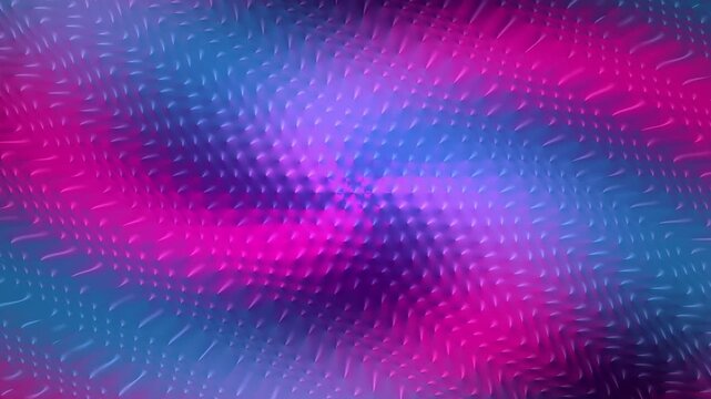 Spiky 3d mesh waves ripple through a vibrant pink and blue gradient space in a dynamic motion background for tech media
