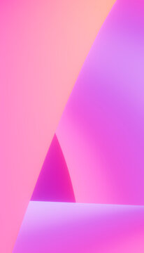 Abstract digital art with smooth pink and purple curved shapes