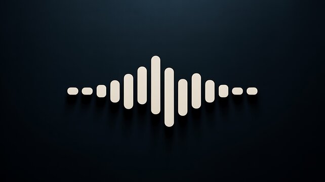 Digital sound wave graphic on a dark background