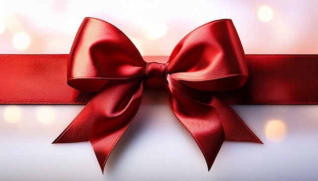 red bow and ribbon