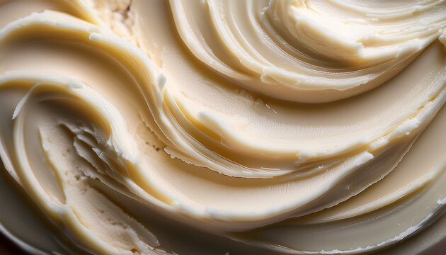 premium photo of close up of organic shea butter creating a textured background with soft waves