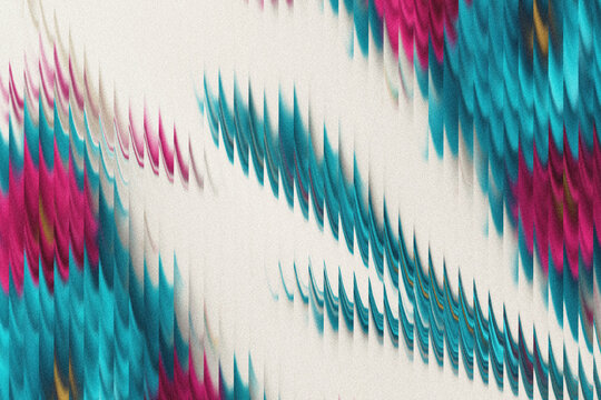 Vibrant pink and turquoise vertical light streaks forming a dynamic abstract pattern