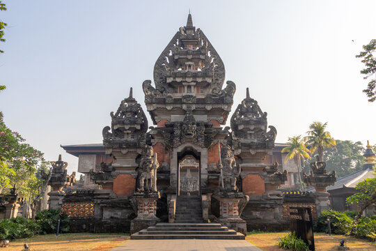 Iconic entrance gate of the Indonesia Museum at Taman Mini Indonesia Indah (TMII), Jakarta