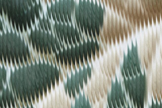 Abstract vertical stripe pattern in muted green and beige with grainy texture