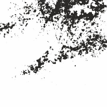 Black and White Distressed Grunge Texture Overlay with Fine Speckles and Scratches.Abstract distressed grunge texture featuring fine speckles,scattered ink marks,subtle scratches and weathered.