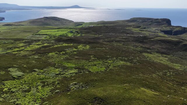 Aerial view of Horn Head in County Donegal, Ireland