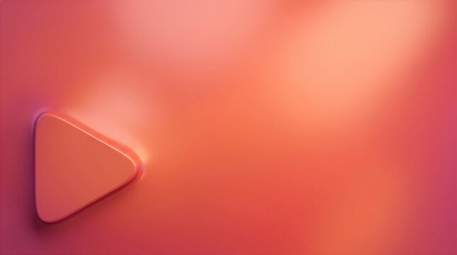 A smooth, glossy play button icon set against a gradient background.