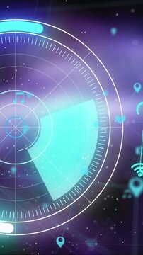 Animation of scope scanning and network of connections