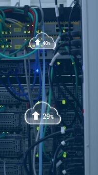 Upload progress clouds 4k