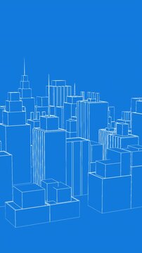 Virtual buildings in a city