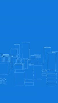 Virtual buildings in a city