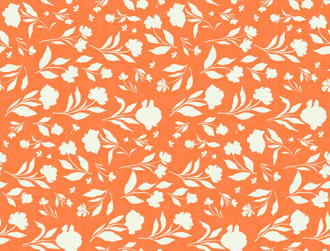 seamless pattern with autumn leaves