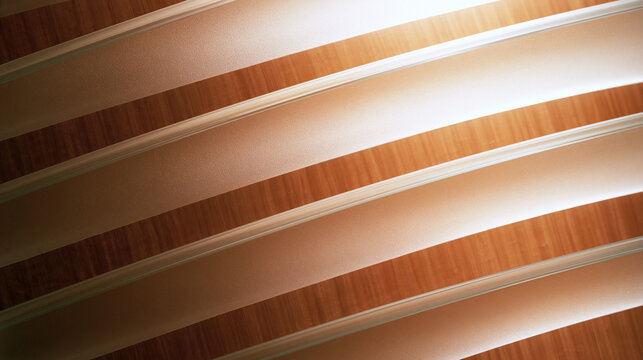 Close Up of Modern Dual Layer Window Blinds