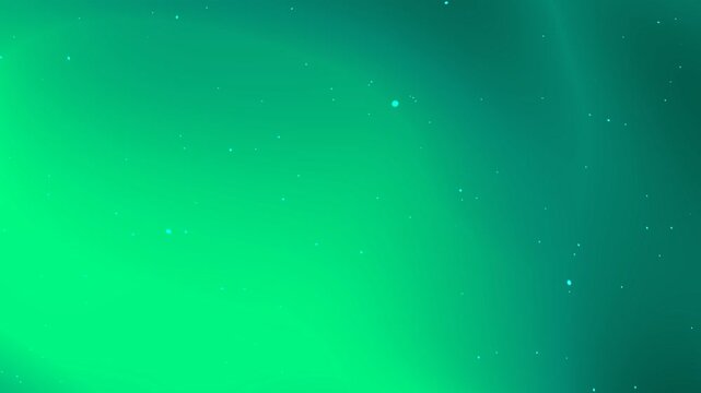 Abstract emerald green and teal animated background with smooth glowing gradients and subtle floating particles. Ideal for motion graphics, video backdrops, digital art, technology themes, and modern 