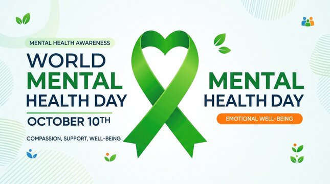 Raising awareness for world mental health day promoting well being and reducing stigma globally