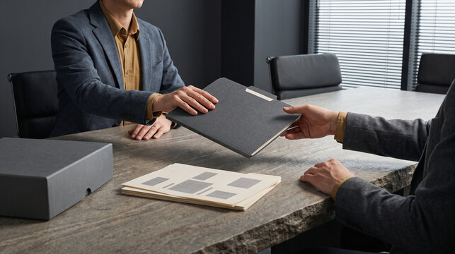 Secure handoff completes corporate financial records review cycle