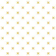 Fototapeta premium Gold cross x seamless pattern on transparent background overlay vector illustration
