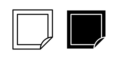 Nicotine patch icon outline artwork pack. EPS10