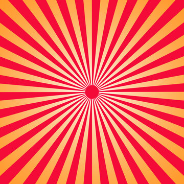 Abstract orang sunburst Background