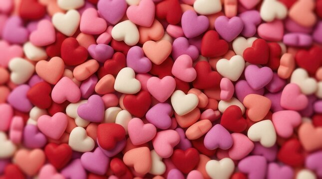 Vibrant and captivating love hearts backgrounds for beautiful Valentines Day photo cards