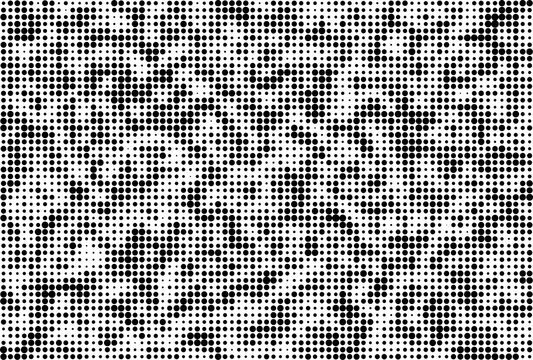 Abstract geometric pattern with black and white dots