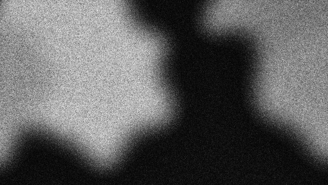 Grainy texture overlay with noise and soft light blur, black and white gritty film effect for vintage photography, moody artistic background for social media, digital design, and branding assets