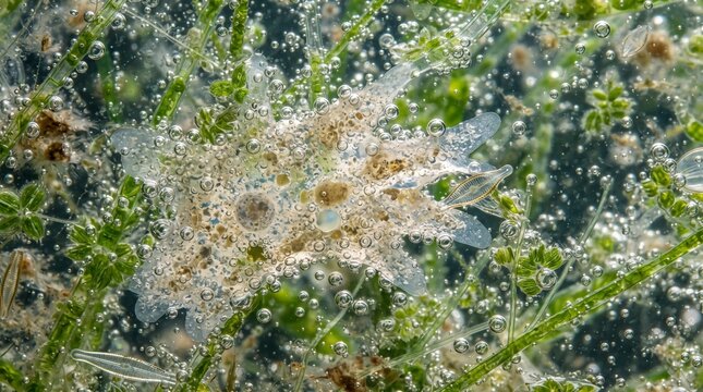 Camouflaged Octopus Blending Seamlessly with Coral Reef Environment.
