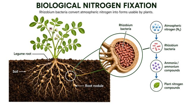 Biological Nitrogen Fixation &ndash; Nitrogen Cycle and Plant Root Symbiosis