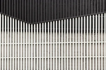 Fassadenverkleidung aus Holzlatten © by-studio