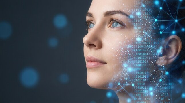 Innovation in the workplace driven by the combination of AI insight and human intuition.