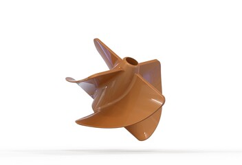 3d illustration of water jet propellers on white background © Ildar