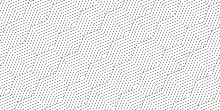 Vector geometric lines seamless pattern. White and gray abstract graphic striped ornament. Simple geometry, stripes, zigzag, chevron. Subtle modern linear background. Design for decor, print, package