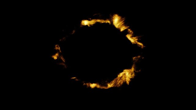a ring of fire energy particles